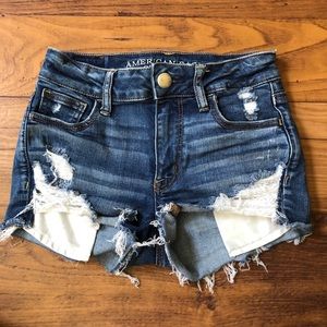 American Eagle Blue Jean Shorts
